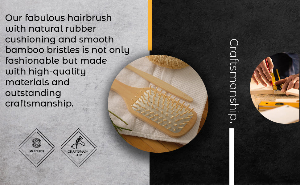 Natural Wooden Detangling Hair Brush