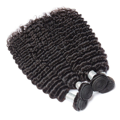 10A Grade 1/3/4 Deep Wave Brazilian Human Hair Bundles