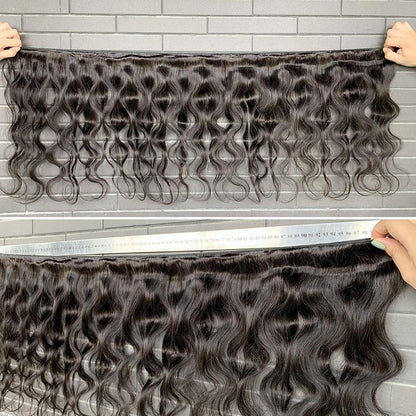 10A Grade Body Wave 3/4 Human Hair Bundles with 4x4 Closure 13x4 front