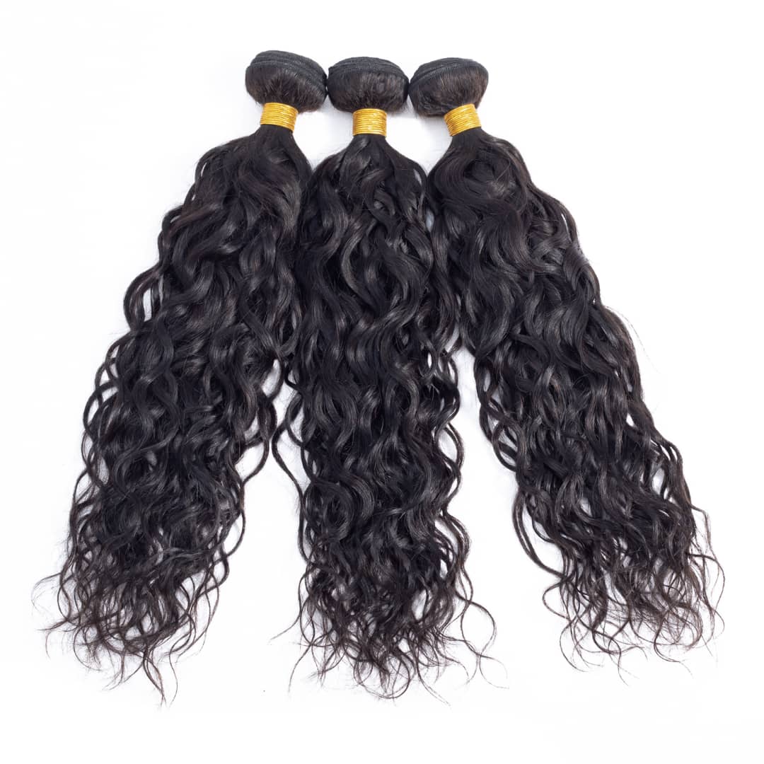 10A Grade 1/3/4 Water Wave Weave Malaysian Human Hair Extension Bundle