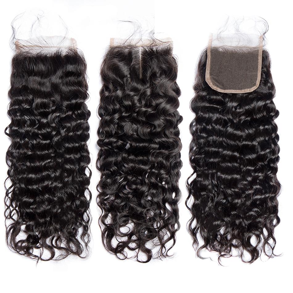 Brazilian Jerry Curl 10A Grade 3/4 bundles with 4x4 Closures & 13x4 Fr