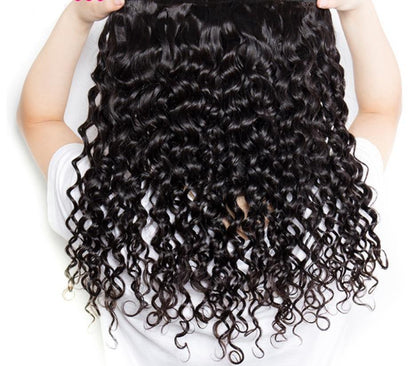 Brazilian Jerry Curl 10A Grade 3/4 bundles with 4x4 Closures & 13x4 Fr