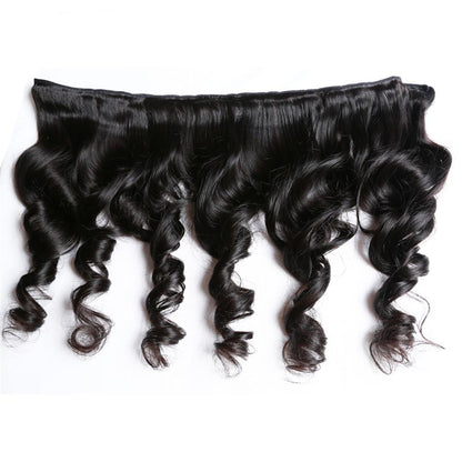 BeuMax 10A Grade 3/4 Loose Wave bundles with 13x4 Frontal