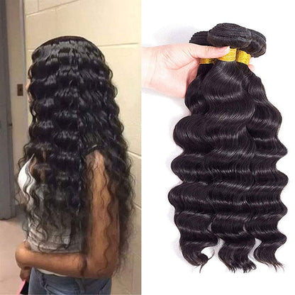 BeuMax 10A Grade 3/4 Loose body Wave  Bundles with 4x4 Closure