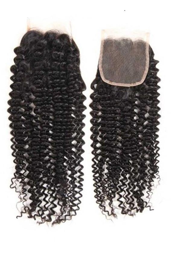 Super Double Drawn 12A Grade Kinky Curl BUNDLES with CLOSURES & FRONTA