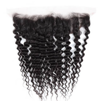 10A Grade THREE PART 13x4 Lace Frontal Remy Human Hair Closure With Ba