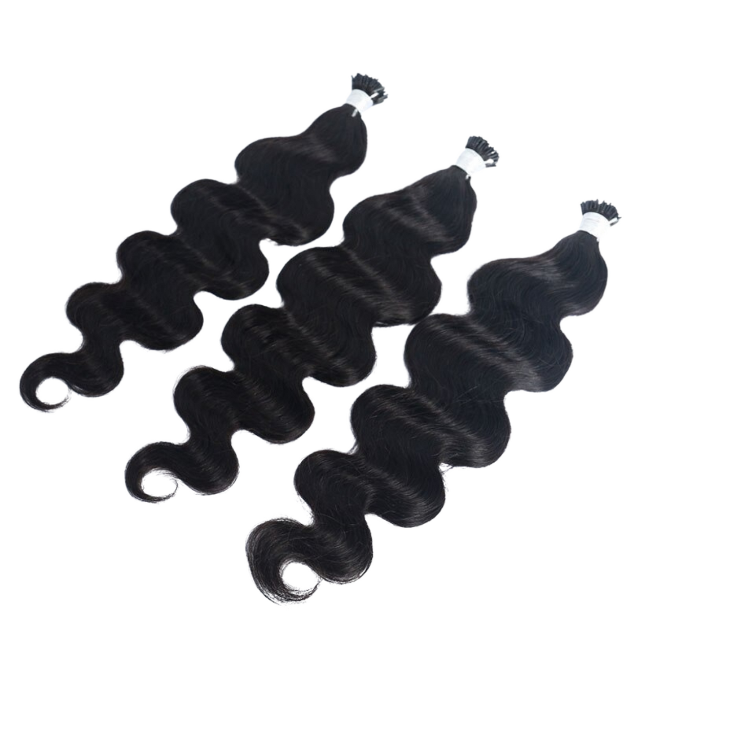 Body Wave Human Hair i Tip Microlinks Bulk Braiding Human Hair Bundles