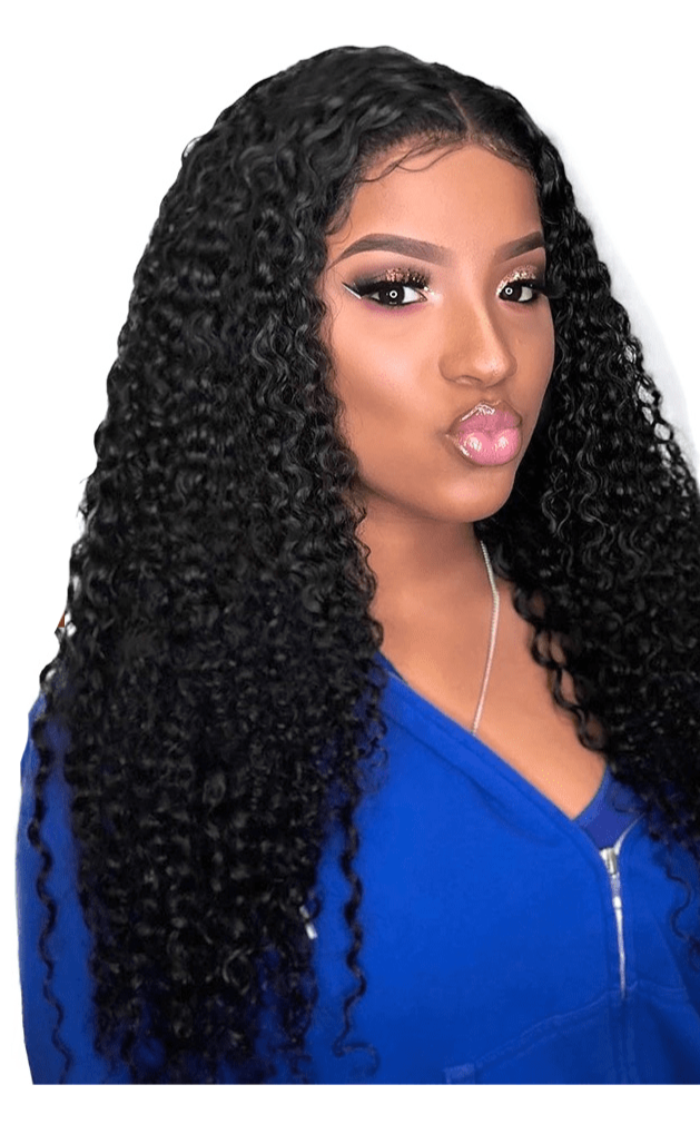 BeuMax 10A Grade 3/4 Kinky Curl bundles with 13x4 Frontal