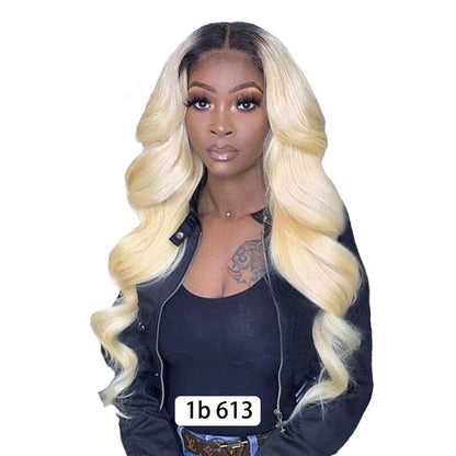 Body Wave 1B/613 Transparent Lace 13x4 Frontal Wig 4x4 Closure Wig 13x