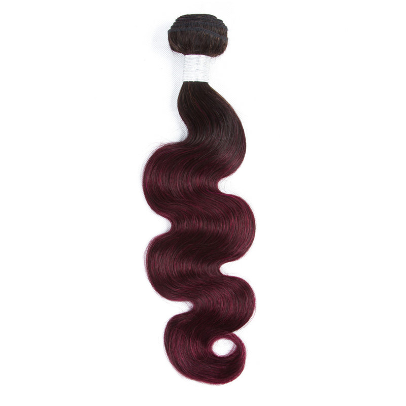 10A Grade #99J  Body Wave #1B/99j BUNDLES with 4x4 CLOSURES & 13x4 FRO