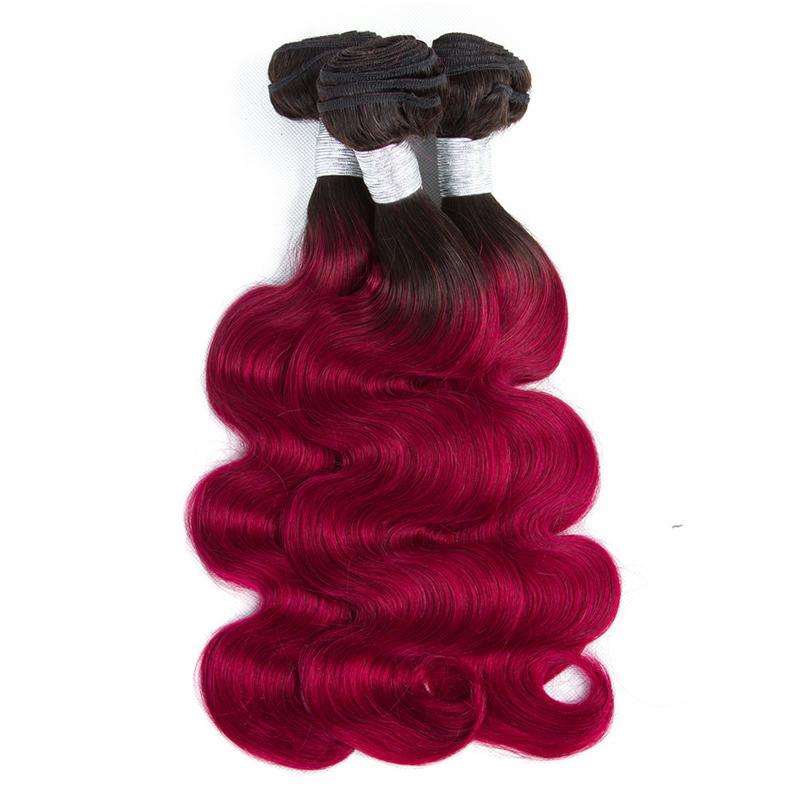 BeuMax 1B Burgundy Body Wave BUNDLES with CLOSURES & FRONTALS