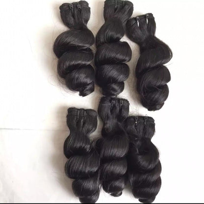 Super Double Drawn 12A Grade Loose Wave BUNDLES with CLOSURES & FRONTA