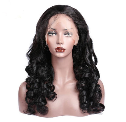 Loose Wave 13x6 Transparent Lace Frontal Brazilian Human Hair Wigs