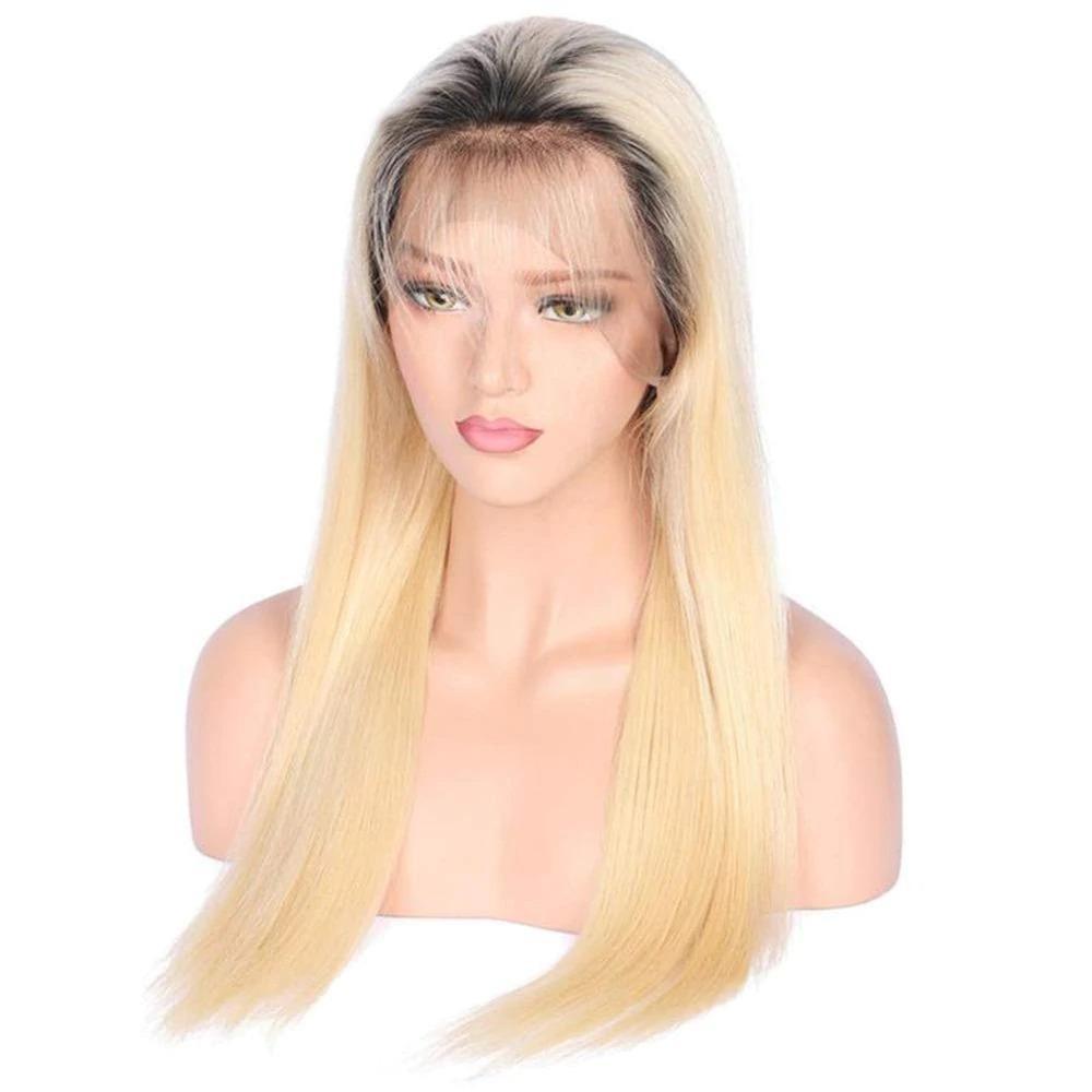 Straight 1B/613 Transparent Lace 13x4 Frontal Wig 4x4 Closure Wig 13x6