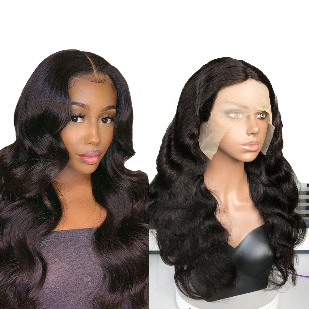 13x1x4 Body Wave 13x1x6 T part Lace Transparent Human Hair Wigs 180% D