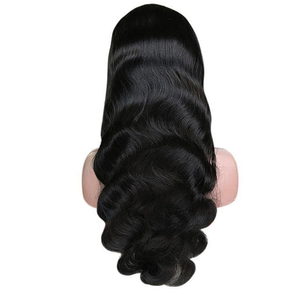 Headband Human Hair Scarf Wig Body Wave No GLUE Easy Wear for Women 18