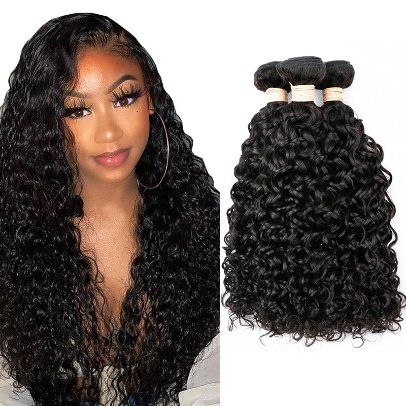 10A Grade 1/3/4 Jerry Curl Weave Brazilian Human Hair Extension Bundle