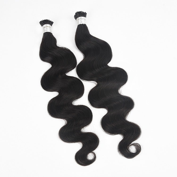 Body Wave Human Hair i Tip Microlinks Bulk Braiding Human Hair Bundles