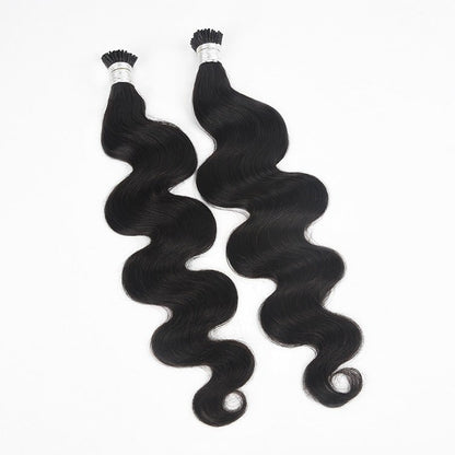 Body Wave Human Hair i Tip Microlinks Bulk Braiding Human Hair Bundles