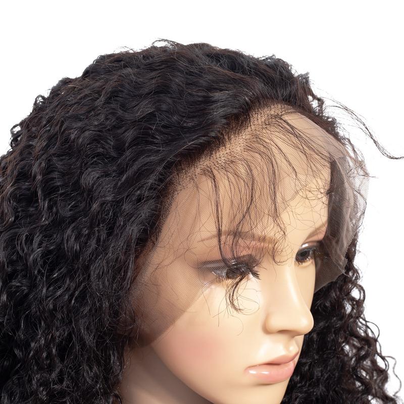 Beumax 13x6 Jerry Curl Lace Frontal Human Hair Wigs