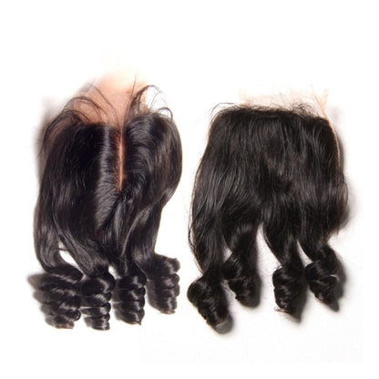 10A Grade Brazilian 3/4 Funmi Hair Human Hair bundles with 4x4 Closure