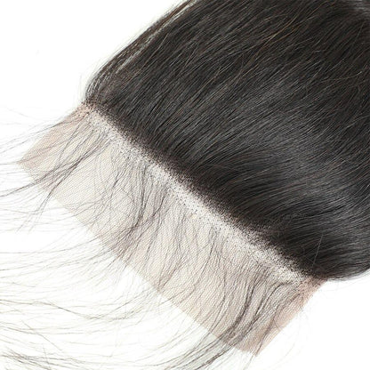 10A Grade Straight 4x4 Brazilian  5x5 Lace 6x6 Closure Remy Human Hair