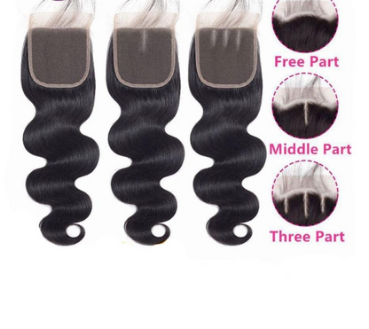 10A Grade 4x4 Brazilian Body Wave 5x5 Lace 6x6 Closure Remy Human Hair