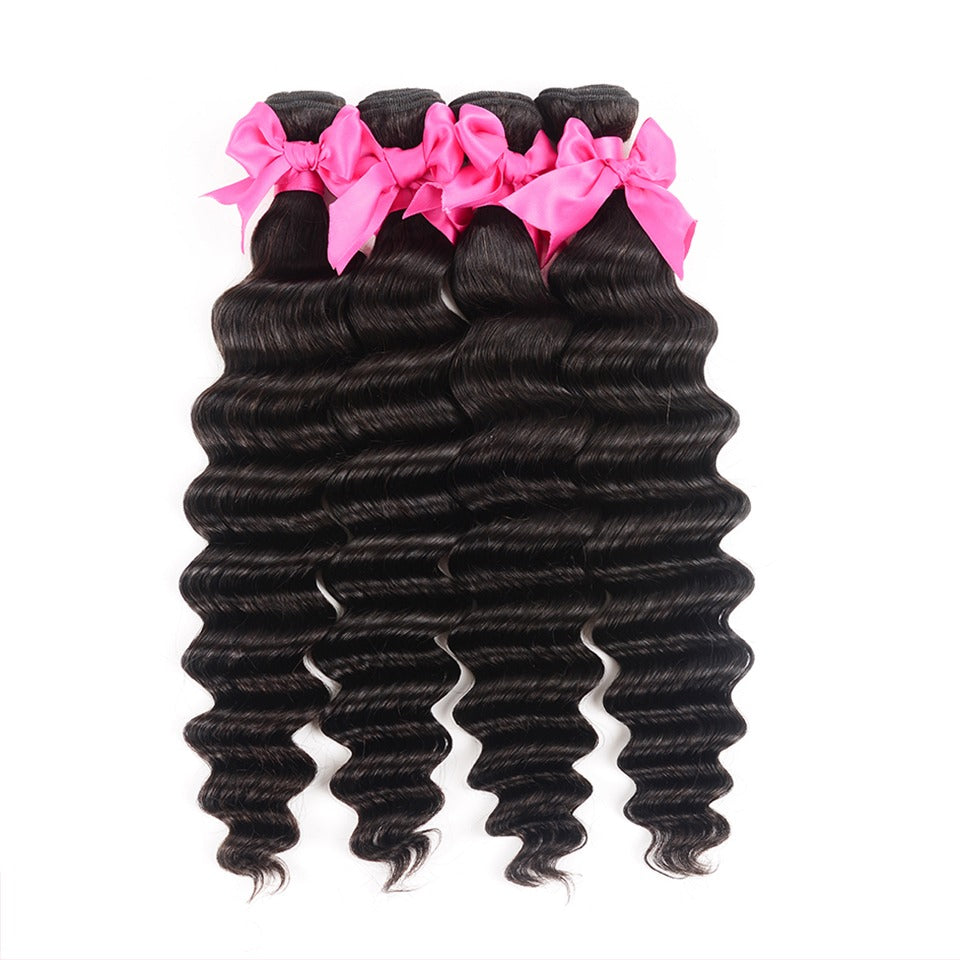 Wholesale 5/6/10/12 Bundles Brazilian Loose Deep Wave 10A Grade Human