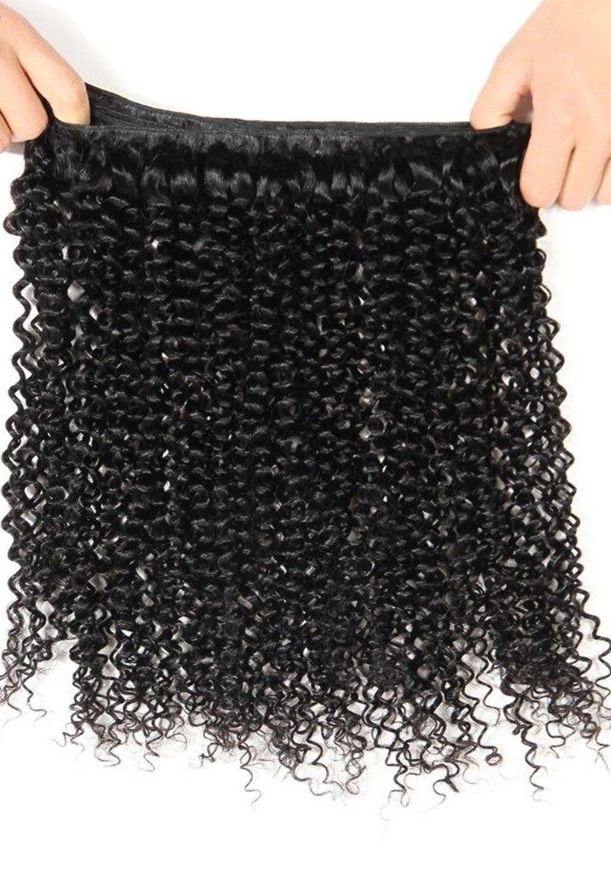 BeuMax 10A Grade 3/4 Kinky Curl bundles with 13x4 Frontal