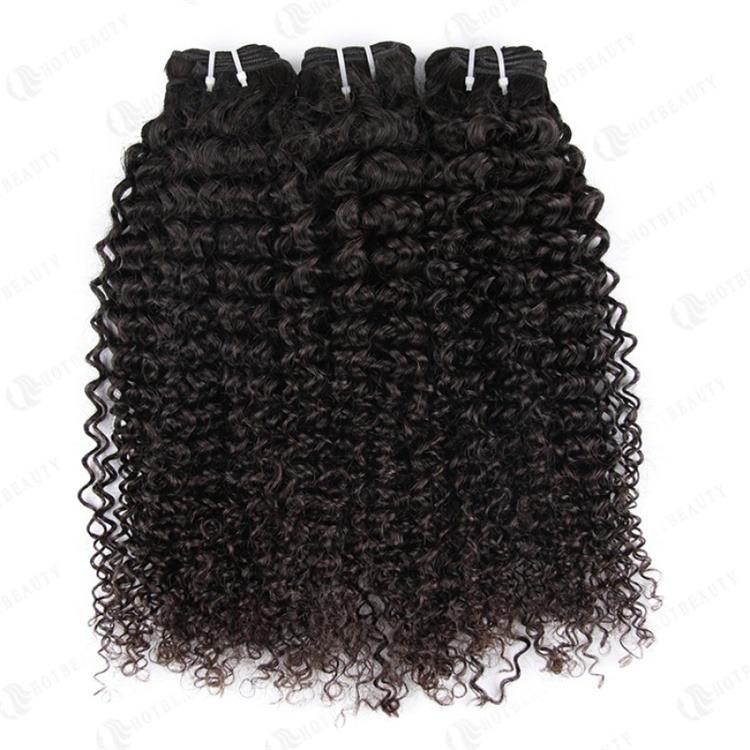 Super Double Drawn 12A Grade Kinky Curl BUNDLES with CLOSURES & FRONTA