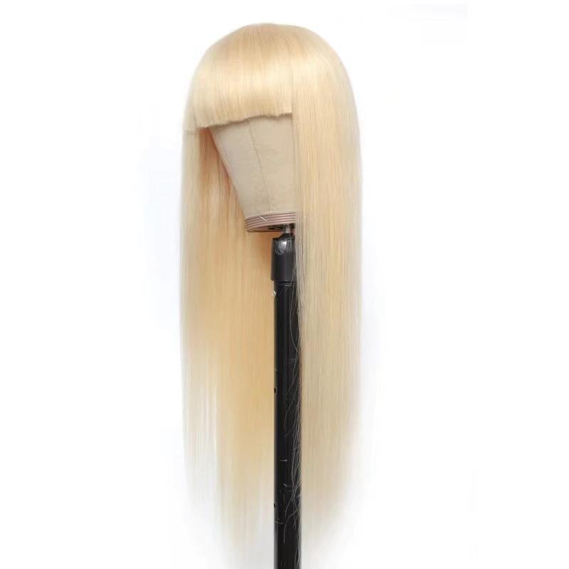 #1B/613 Straight 180% Density #613 Wig with Bang 200% Density Human