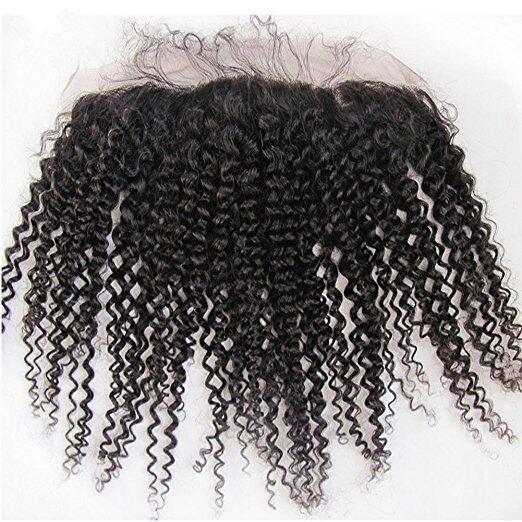 10A Grade THREE PART 13x4 Lace Frontal Remy Human Hair Closure With Ba