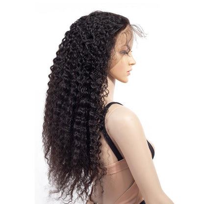 Beumax 13x6 Jerry Curl Lace Frontal Human Hair Wigs