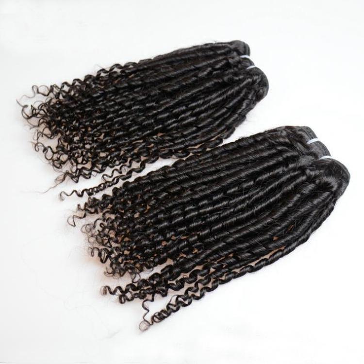 Super Double Drawn 12A Grade Bebe Pissy Curl BUNDLES with CLOSURES & F