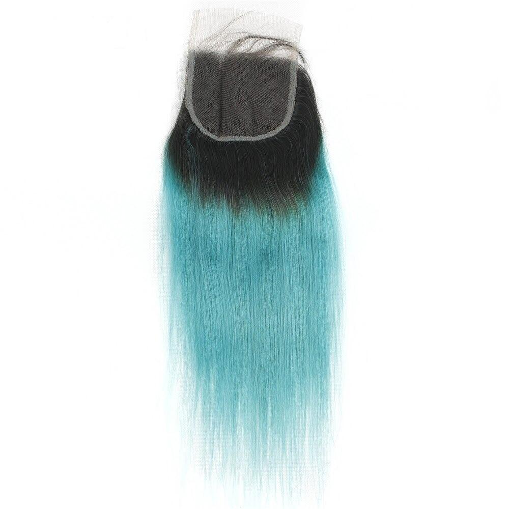 10A Grade Light Blue Straight BUNDLES with CLOSURES & FRONTALS #1B/lig