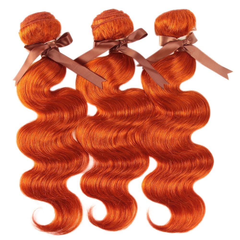 10A Grade Orange #1B/350 Body Wave BUNDLES with CLOSURES & FRONTALS