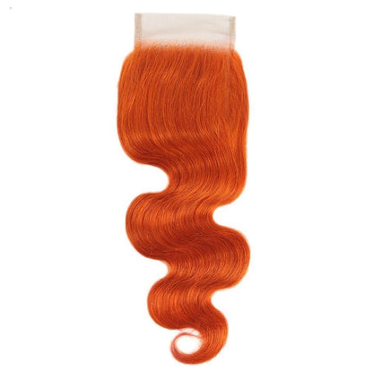 10A Grade Orange #1B/350 Body Wave BUNDLES with CLOSURES & FRONTALS