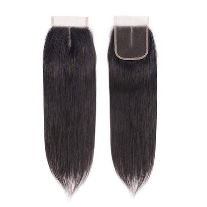 10A Grade Straight 4x4 Brazilian  5x5 Lace 6x6 Closure Remy Human Hair