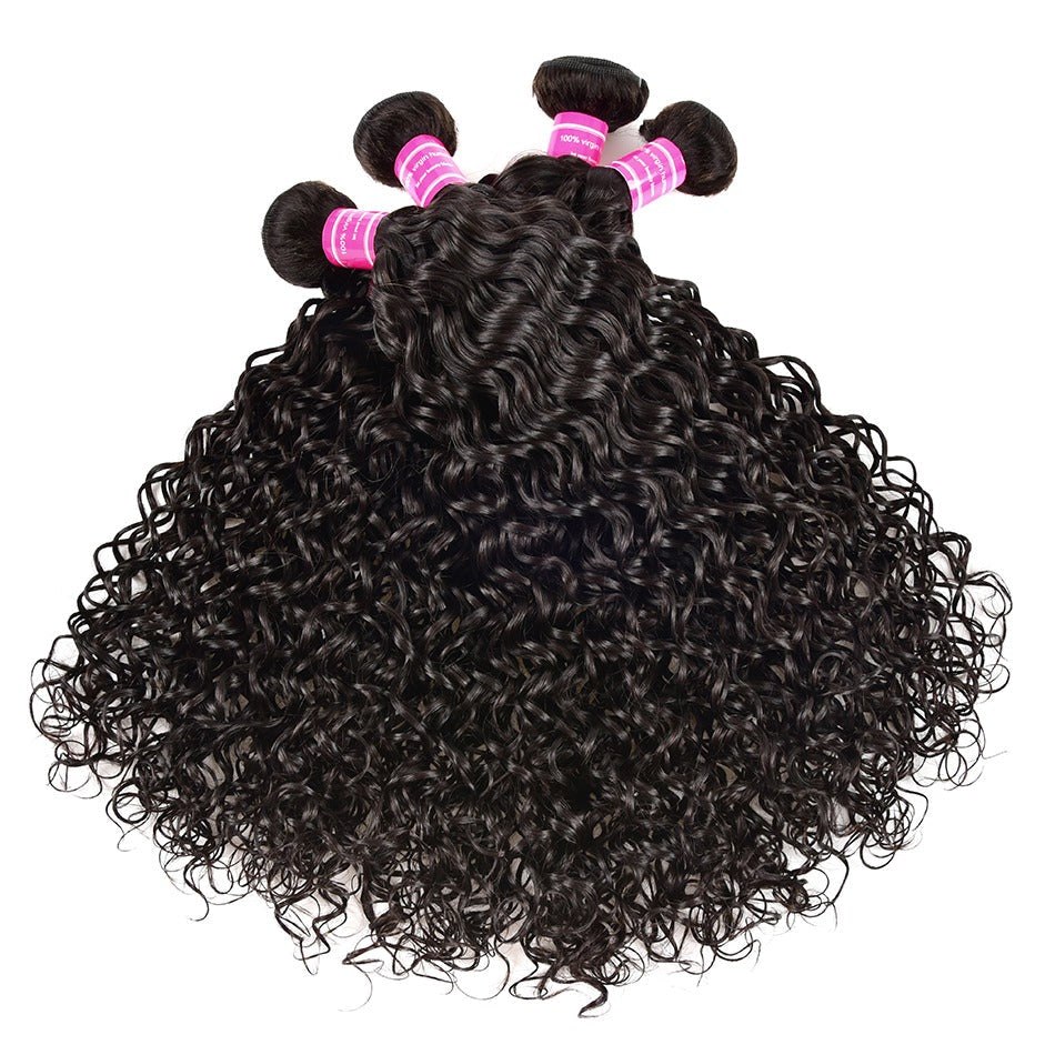 Wholesale 5/6/10/12 Bundles Brazilian Water Wave 10A Grade Human Hair