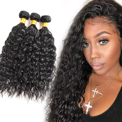 10A Grade 1/3/4 Water Wave Weave Malaysian Human Hair Extension Bundle